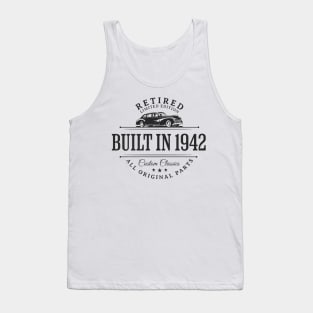 1942 Retired Parts Retirement Birthday Tank Top